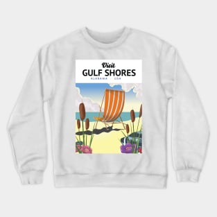 Gulf Shores Alabama beach poster Crewneck Sweatshirt